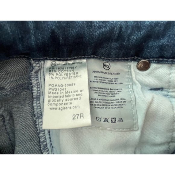 Designer Jeans Ag Adriano Goldschmied  Mari High-Rise Stretch Strt leg size 24 - Picture 4 of 5